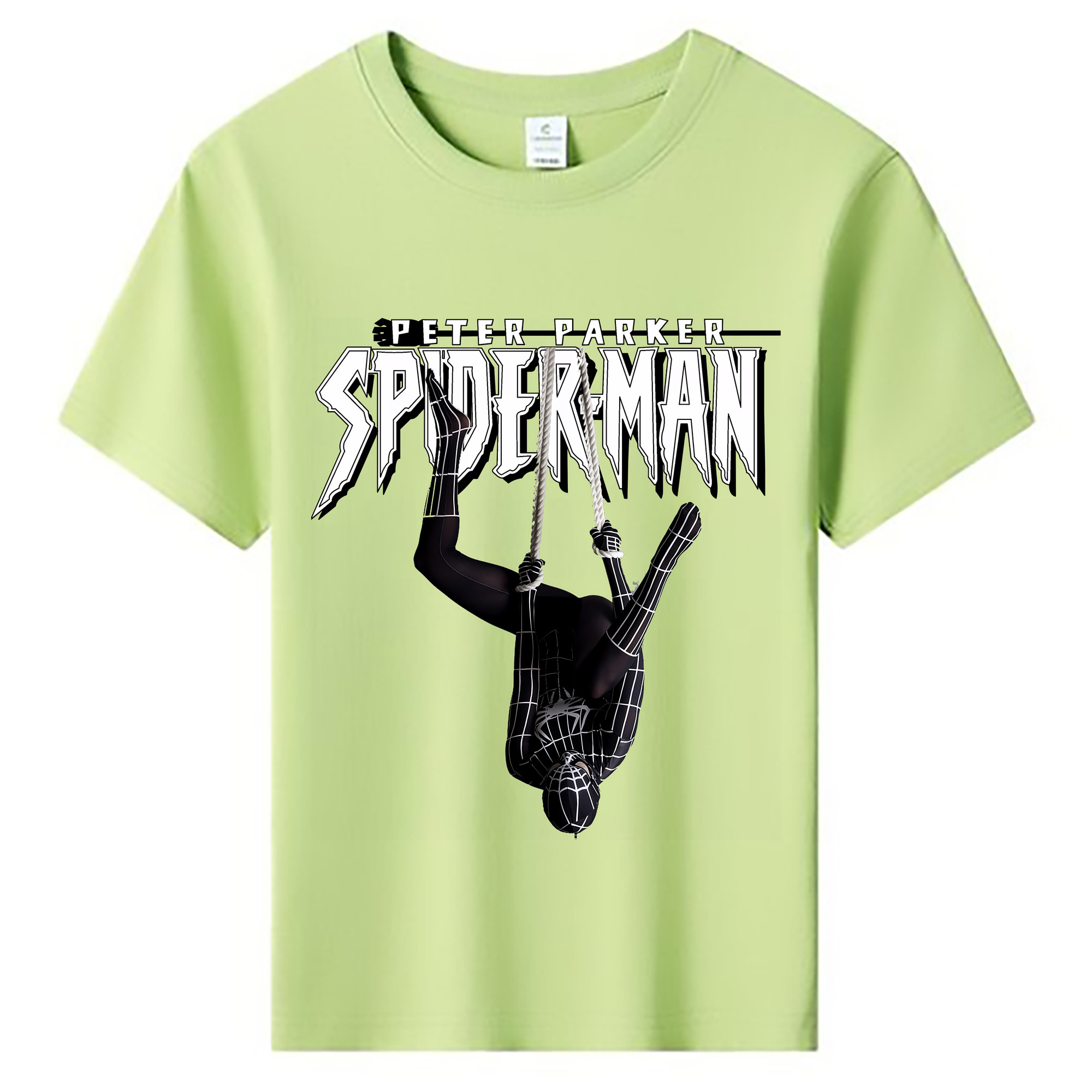 （画像用） Spider Man スパイダーマン 綿100％キッズTシャツ（フロントプリント）